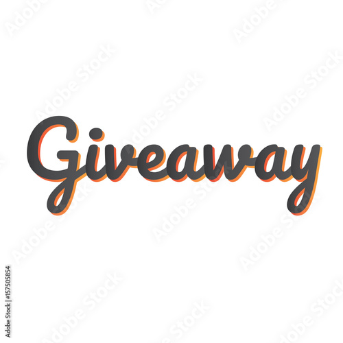 giveaway vector banner, t-shirt design
