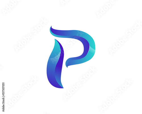 Modern Elegant Ice P Alphabet Symbol Suitable For Technology Logo, Infographics, Print, Digital, Logo, Icon, Apps, T-Shirts and Other Marketing Material Purpose.