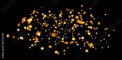 Obraz na płótnie Abstract lights banner w salonie