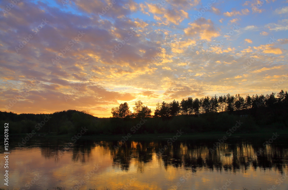 Colorful sunset