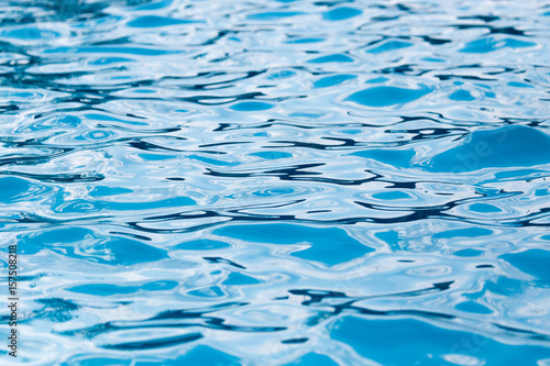 The smooth water in the pool as a background