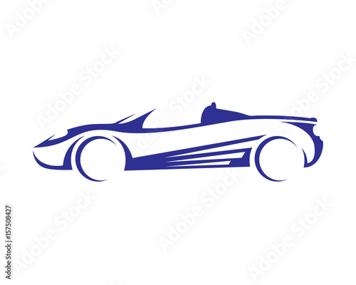 Modern Luxury Car Silhouette Logo