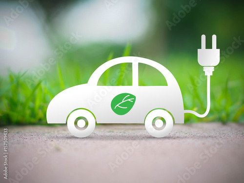 electric car ecology concept