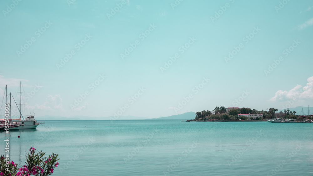 sea and island scenery of datca