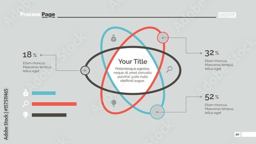 Atom Percentage Chart Slide Template
