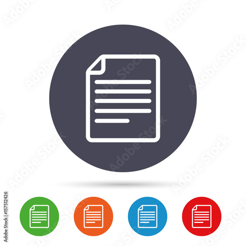 File document icon. Download doc button. © blankstock