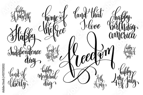inscription to USA independence day 4th july