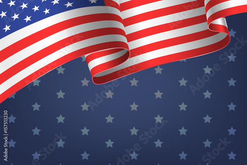 abstract empty background with american flag