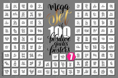 mega set of 100 positive quotes posters