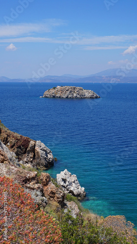 Photo of picturesque island of Hydra on a spring morning, Saronic Gulf, Greece