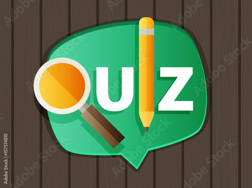 Quiz related concept vector illustration