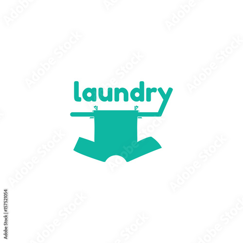 Template logo for laundry service