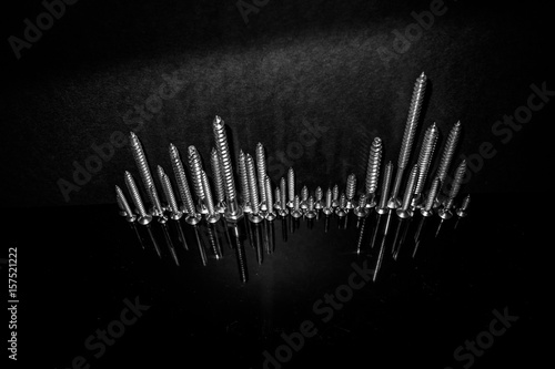 Abstract New York City from screws