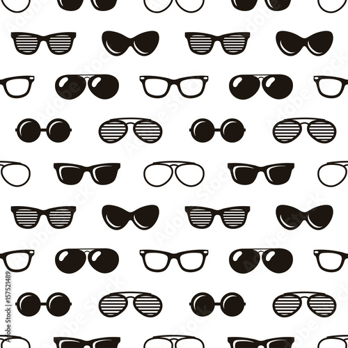 seamless pattern with sunglasses