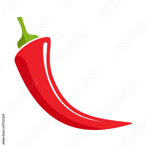 Vector illustration of red chilli pepper