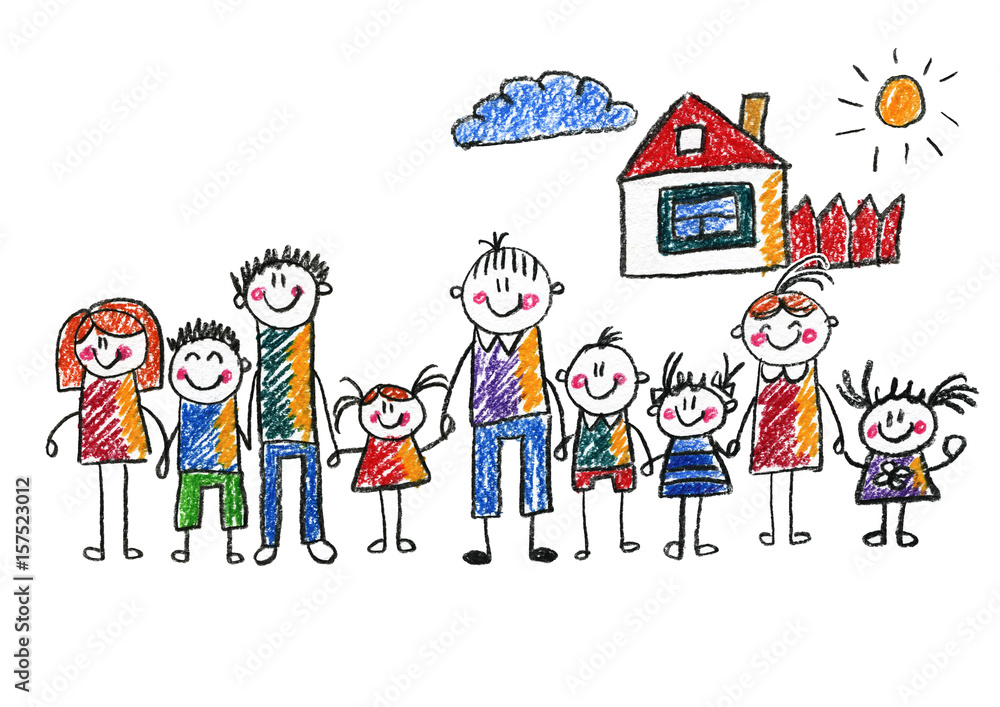 Kids drawing Happy family Mother, father, sister, brother Happy mom and dad with son and daughter Family house Children illustration with happy couple, kids, parents, house Home for my family Chalk Kids drawing Happy family Mother, father, sister, brother Happy mom and dad with son and daughter Family house Children illustration with happy couple, kids, parents, house Home for my family Chalk