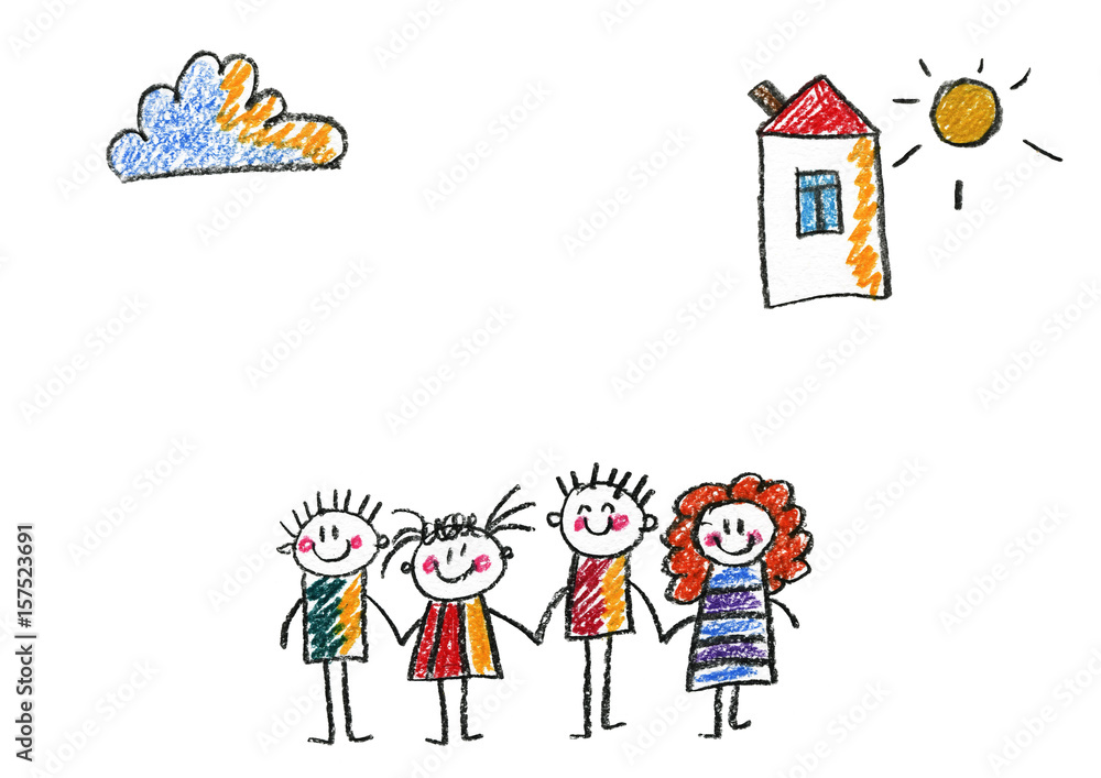 Kids drawing Happy family Mother, father, sister, brother Happy mom and dad with son and daughter Family house Children illustration with happy couple, kids, parents, house Home for my family Chalk Kids drawing Happy family Mother, father, sister, brother Happy mom and dad with son and daughter Family house Children illustration with happy couple, kids, parents, house Home for my family Chalk
