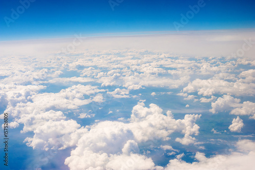 Aerial sky and clouds background © nfbiruza