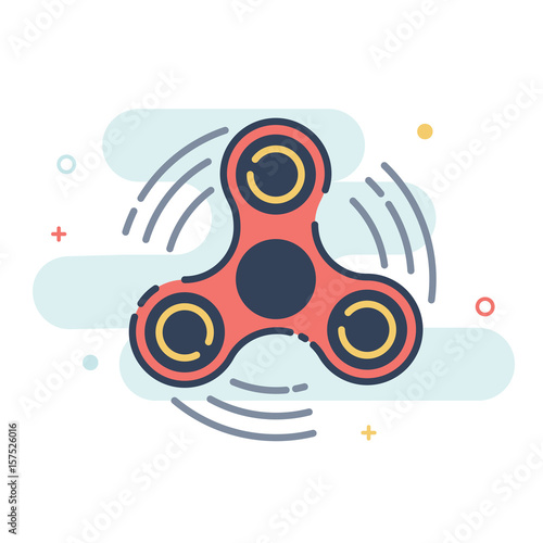 Hand Spinner emblems. Three arms.