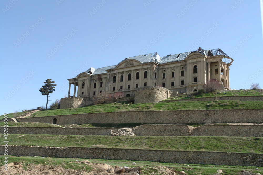 KABUL,AFGHANISTAN 2012: Kabul the Palace of Amin