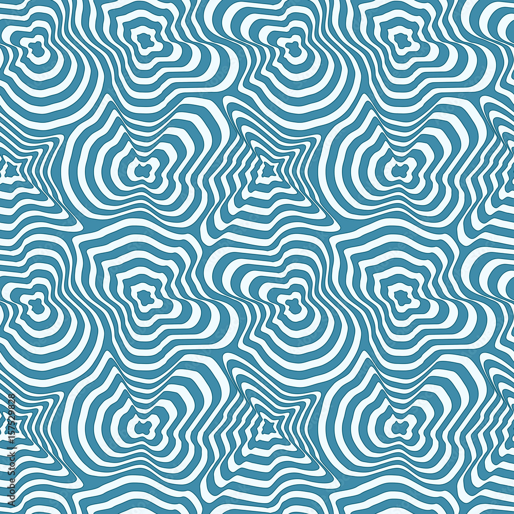 Abstract wavy seamless pattern. Objects grouped and named in English. No  mesh, gradient, transparency used. Stock Vector | Adobe Stock
