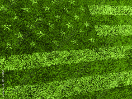Obraz na płótnie American flag grass