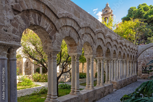 Cloister of the Church of St. John of the Hermits - Palermo, Sicily, Italy photo