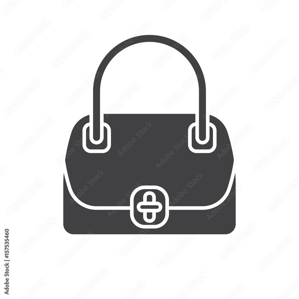 Women's handbag glyph icon Women's handbag glyph icon