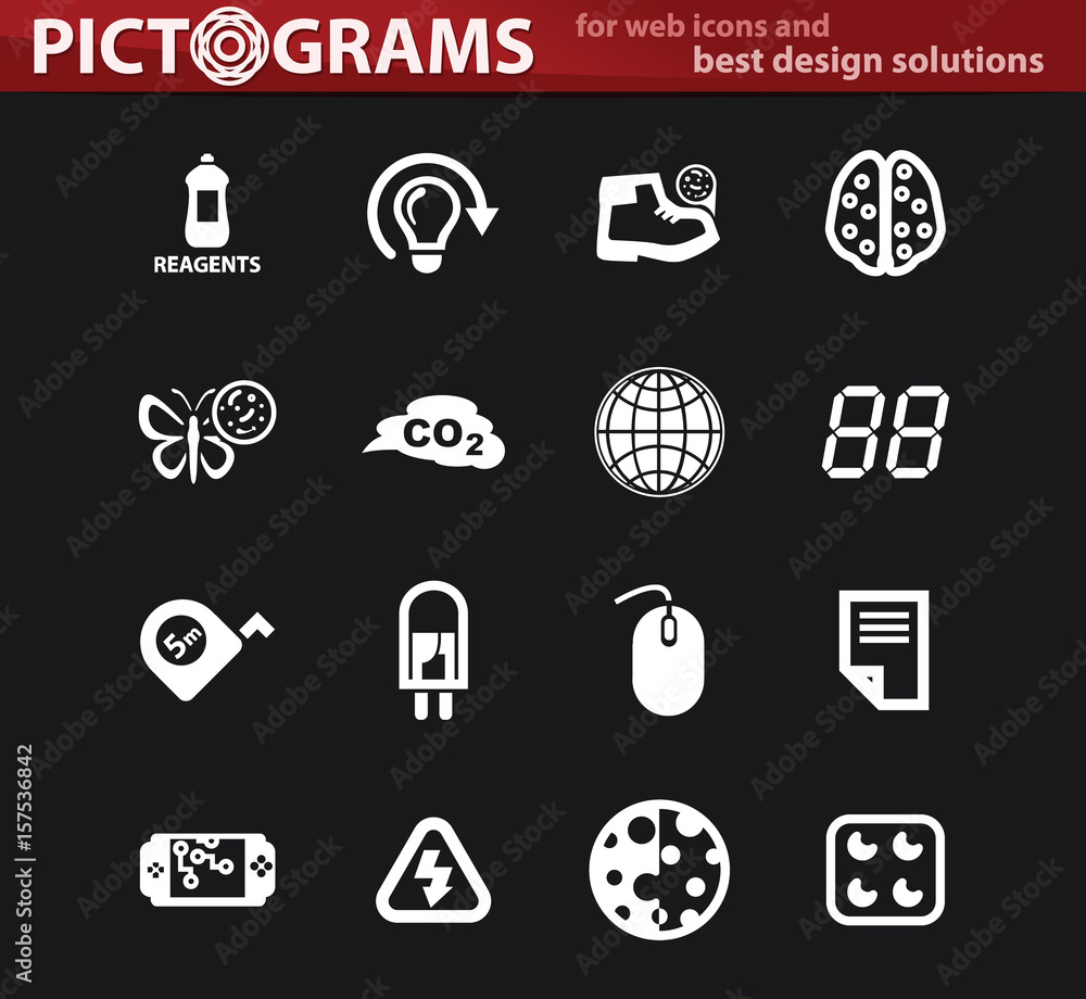 Science icons set Science icons set