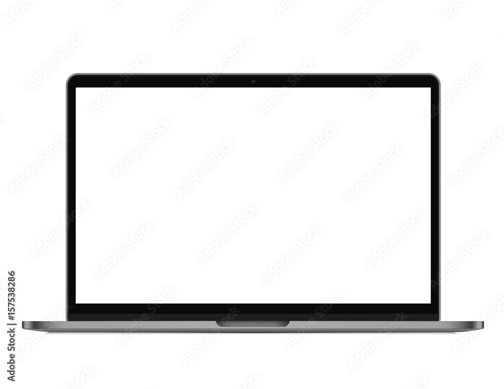 Modern laptop isolated. Vector illustration. Modern laptop isolated. Vector illustration.