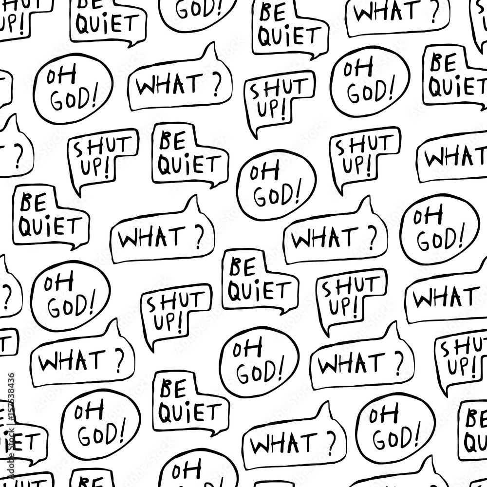 Shout Speech Bubble Seamless Pattern Shout Speech Bubble Seamless Pattern