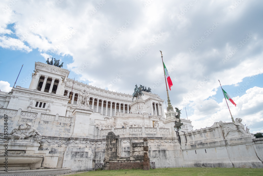 Altar of the Fatherland or Altare della Patria, known as National Monument to Victor Emmanuel II in Rome, Italy.