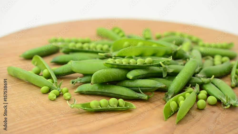 Peas on a board. Peas on a board.