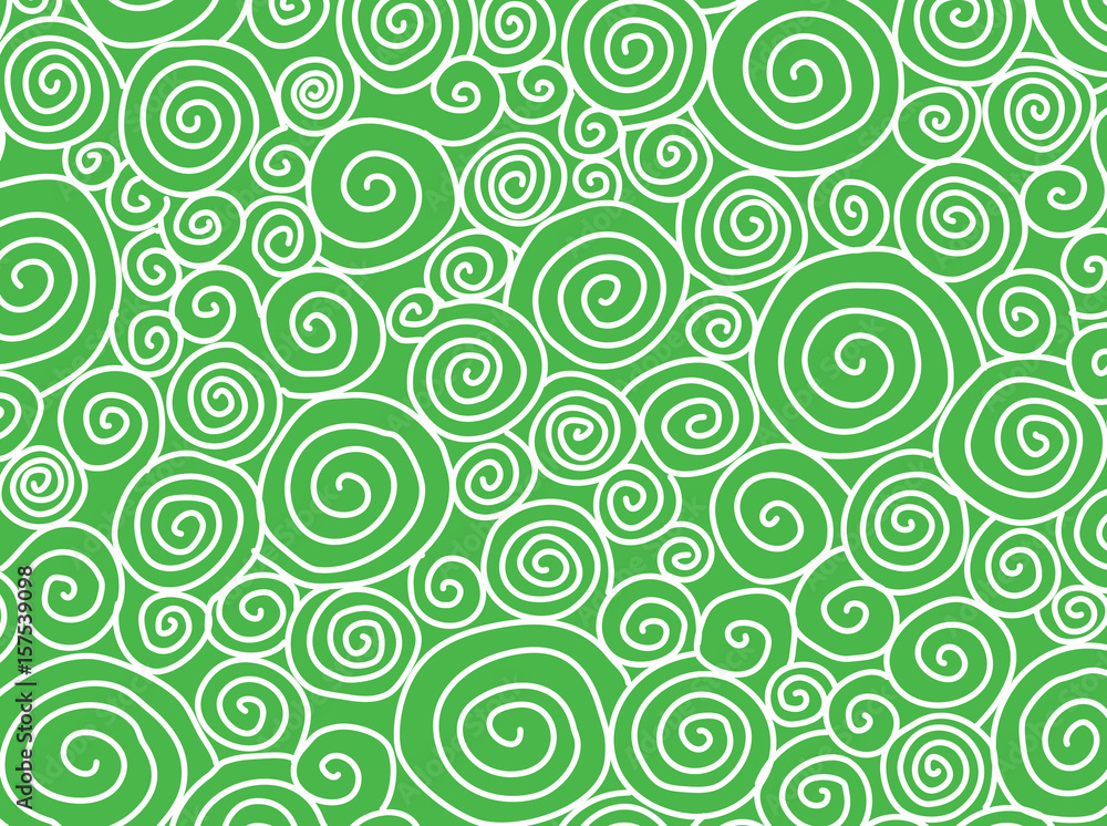 Obraz premium Green Swirls