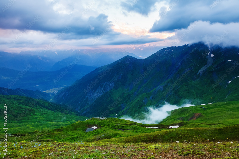 High mountains and bewitching fog. High mountains and bewitching fog.