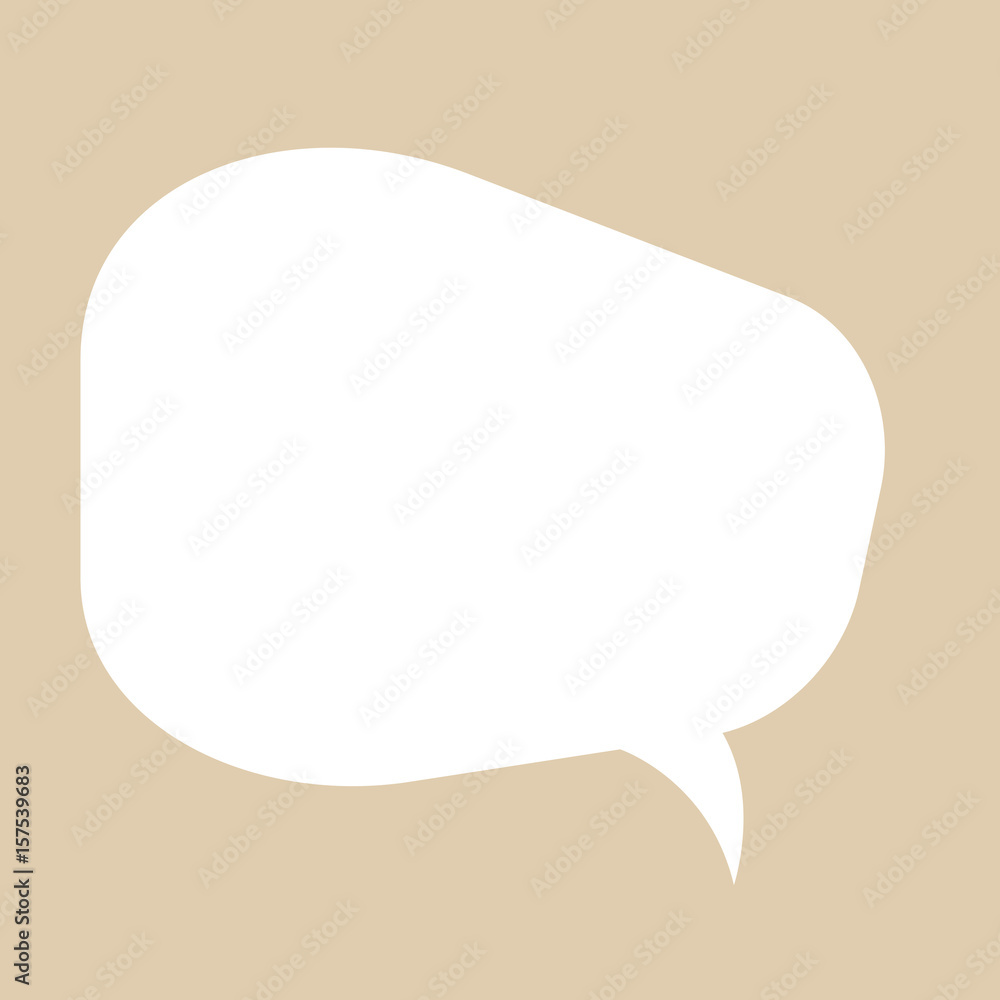 Vector icon of simple speech bubble Vector icon of simple speech bubble