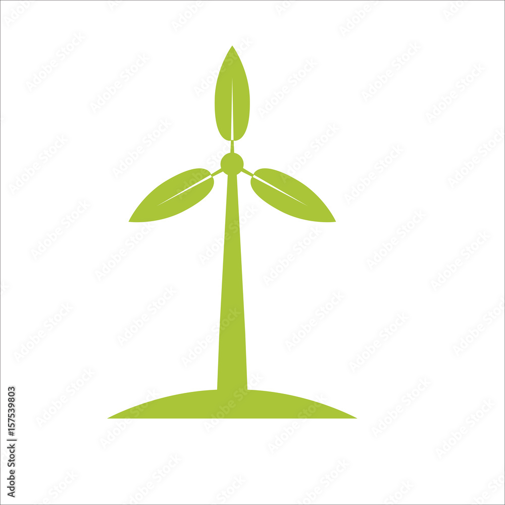 eco rotating windmill icon