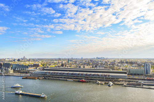 Photography Amsterdam cityscape from above