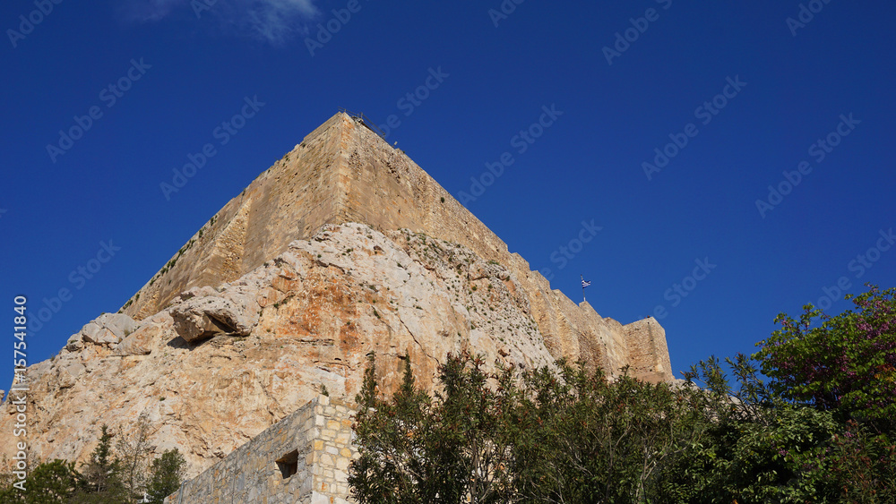 Photo from picturesque Plaka area in center of Athens and Roman Forum archaeological site, Attica, Greece Photo from picturesque Plaka area in center of Athens and Roman Forum archaeological site, Attica, Greece