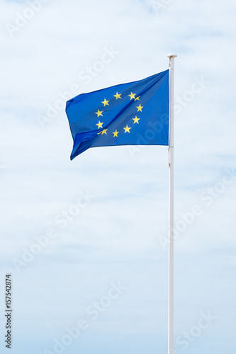 drapeau union européenne europe euro mât politique commun