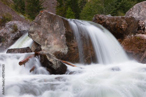 mountain river. fast stream...
