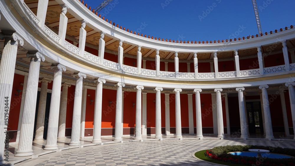 Obraz premium Photo of iconic Zappeion in city of Athens center on a spring morning, Attica, Greece