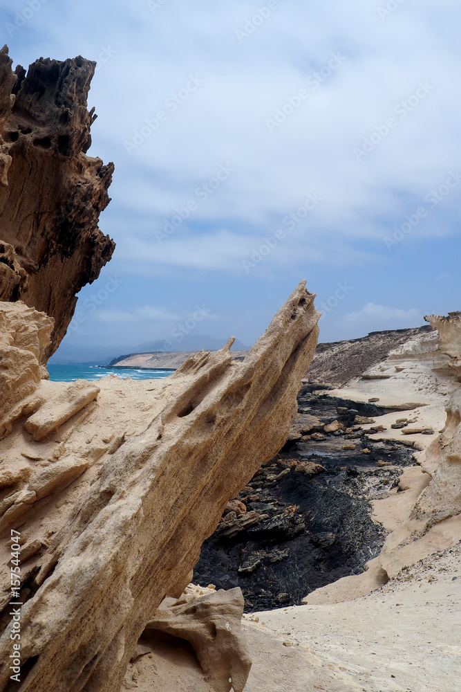 schroffe Westküste auf Fuerteventura