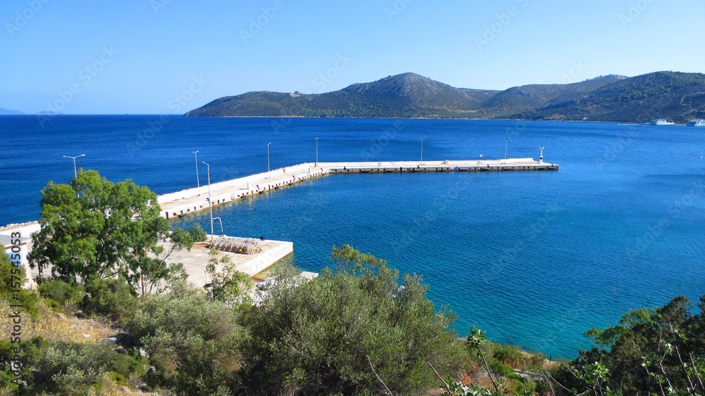 Photo from Agia Marina bay on a sunny summer morning, Marathonas, Attica, Greece