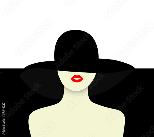 Elegant lady vector illustration