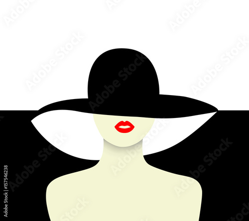 Elegant lady vector illustration