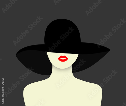 Elegant lady vector illustration