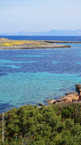 Spring photo of Hamolia area in Porto Rafti, Mesogeia, Attica, Greece photo