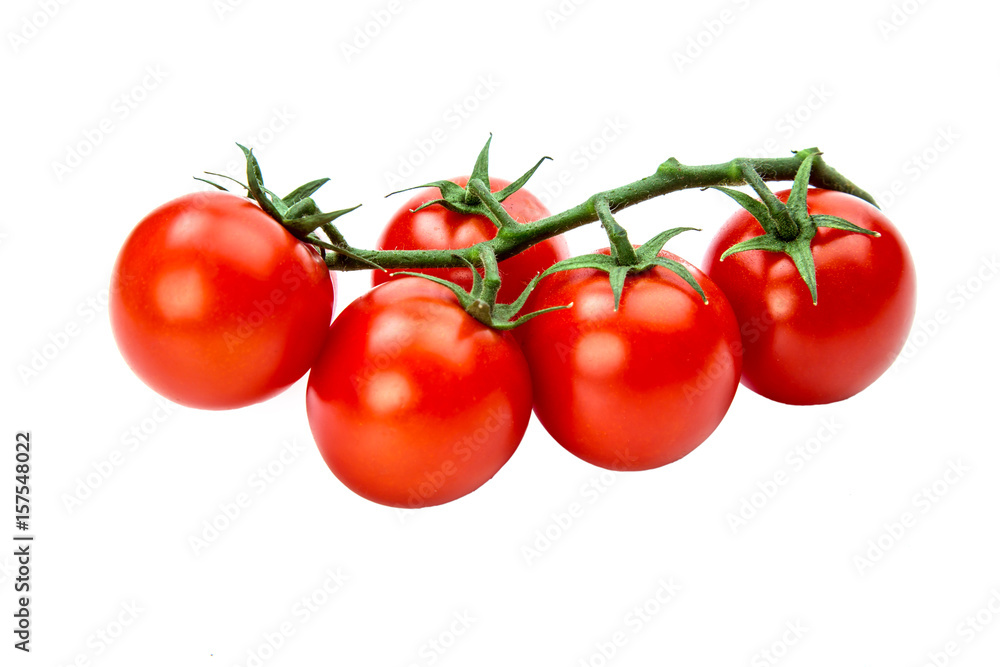 Cherry tomatoes isolated over white background Cherry tomatoes isolated over white background