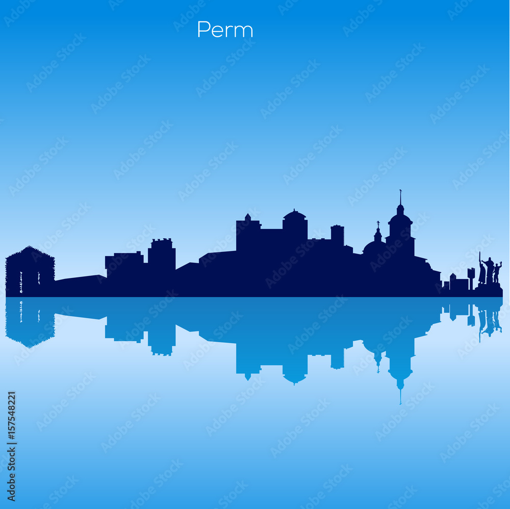 Vector skyline of Perm. Russia